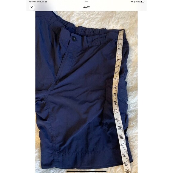 Magellan Outdoors Fish Gear Men’s Mega Repel Fish Gear Blue Cargo Shorts Size L - Picture 6 of 7